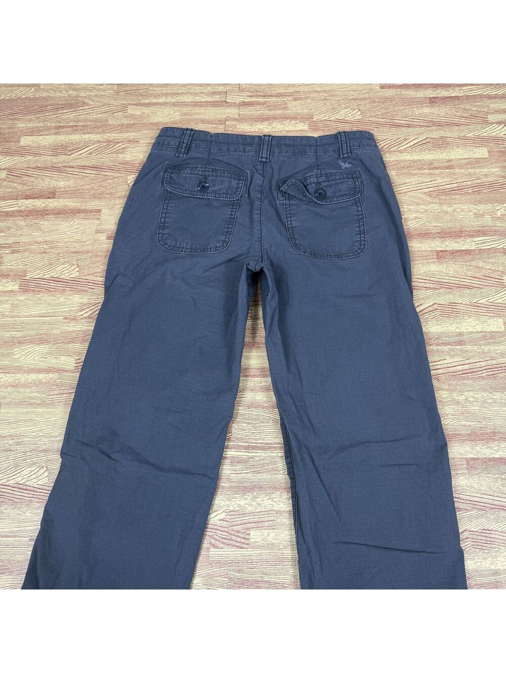 Eddie Bauer Womens Utility Pants Size 4 Charcoal Grey Straight Leg Casual